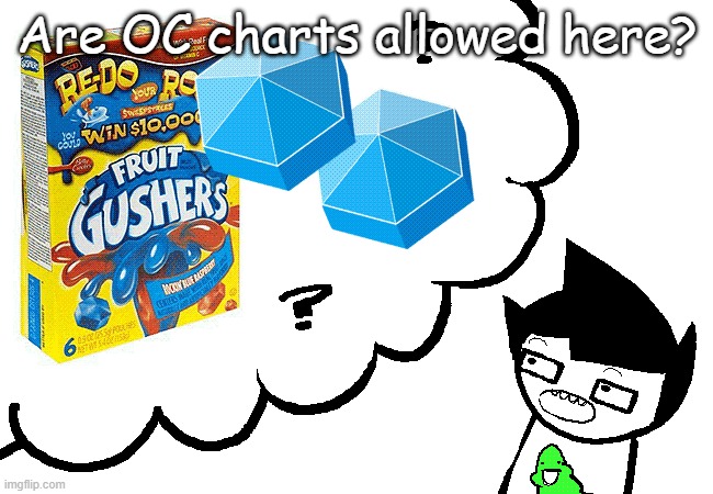 Are OC charts allowed here? | image tagged in gusher | made w/ Imgflip meme maker
