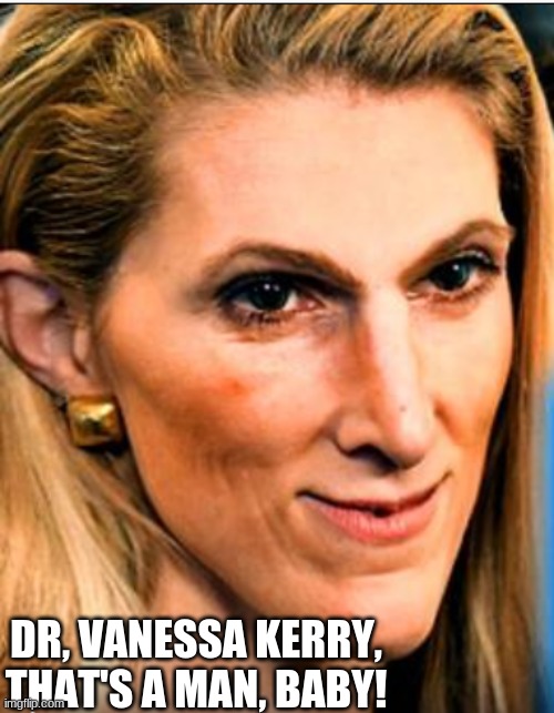 That's a man, baby! | DR, VANESSA KERRY, THAT'S A MAN, BABY! | image tagged in smug,clown applying makeup | made w/ Imgflip meme maker