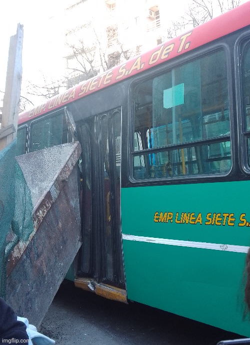 today the bus crashed against a dumpster in the middle of the ride while I was going home | made w/ Imgflip meme maker