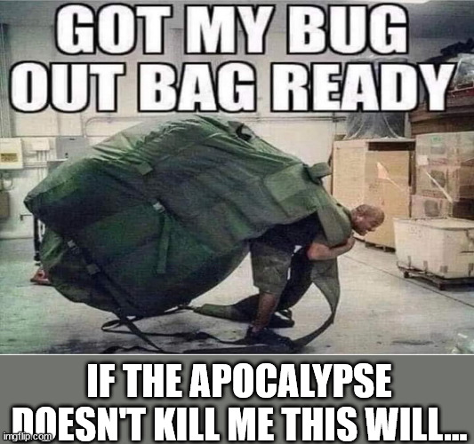 Apocalypse prepping | IF THE APOCALYPSE DOESN'T KILL ME THIS WILL... | image tagged in dark humor,apocalypse,prepping | made w/ Imgflip meme maker