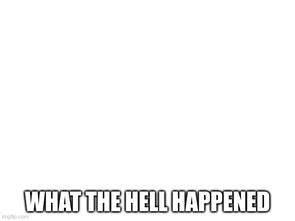 WHAT THE HELL HAPPENED | made w/ Imgflip meme maker