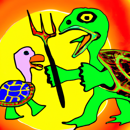 High Quality Turtle Vs Duck Blank Meme Template