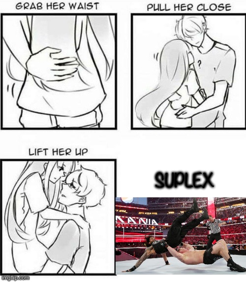 Lmao I know such a funny meme | SUPLEX | image tagged in how to hug,suplex | made w/ Imgflip meme maker