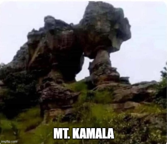 Mt. Kamala | MT. KAMALA | image tagged in kamala harris,vp | made w/ Imgflip meme maker