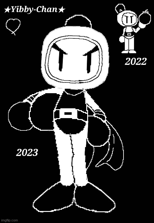 Shirobon/White Bomberman in Undertale style (Art by YibbyChan) | made w/ Imgflip meme maker