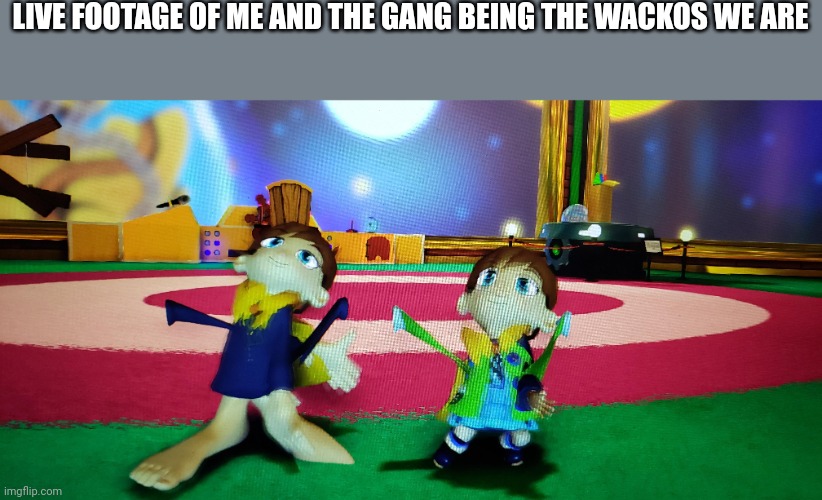 It's real footage | LIVE FOOTAGE OF ME AND THE GANG BEING THE WACKOS WE ARE | image tagged in live reaction | made w/ Imgflip meme maker