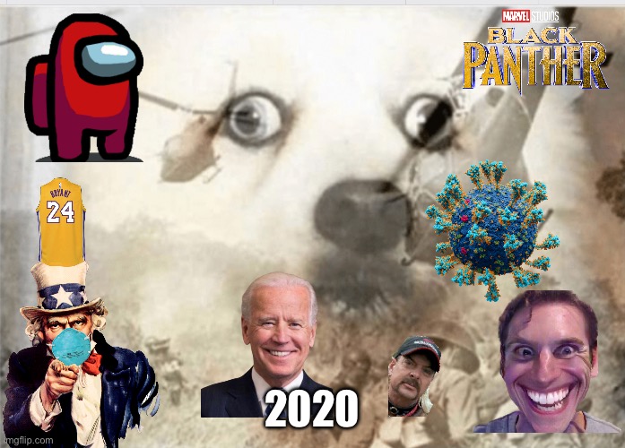 Ahh! It’s all coming back! Gahh | 2020 | image tagged in ptsd dog | made w/ Imgflip meme maker
