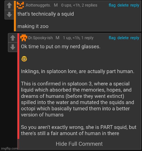 He's not wrong, but I'm just stating the facts. This also applies to other inkling/octoling characters | image tagged in nsfw because reasons | made w/ Imgflip meme maker
