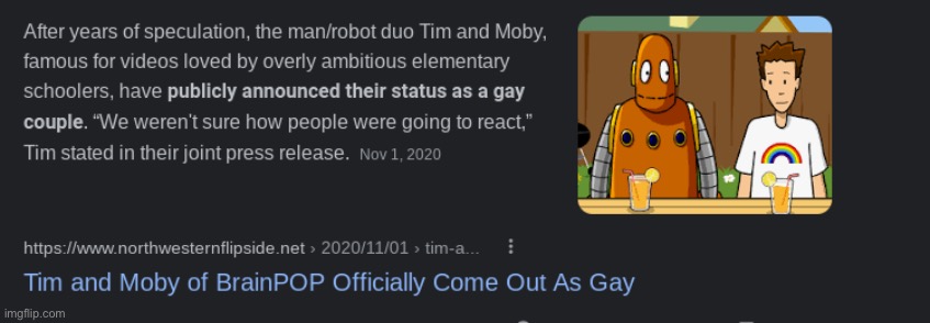 i respect their decision, but my childhood is ruined | image tagged in gay brainpop | made w/ Imgflip meme maker