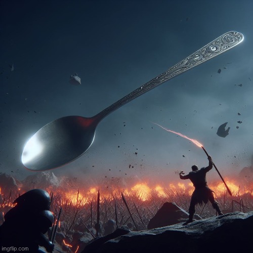 The spoon approacheth | made w/ Imgflip meme maker