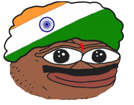 Indian Pepe Head Blank Template - Imgflip