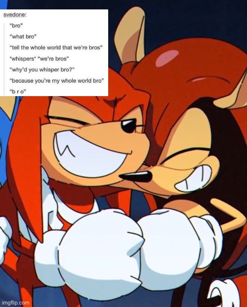 image tagged in knuckles,mighty | made w/ Imgflip meme maker