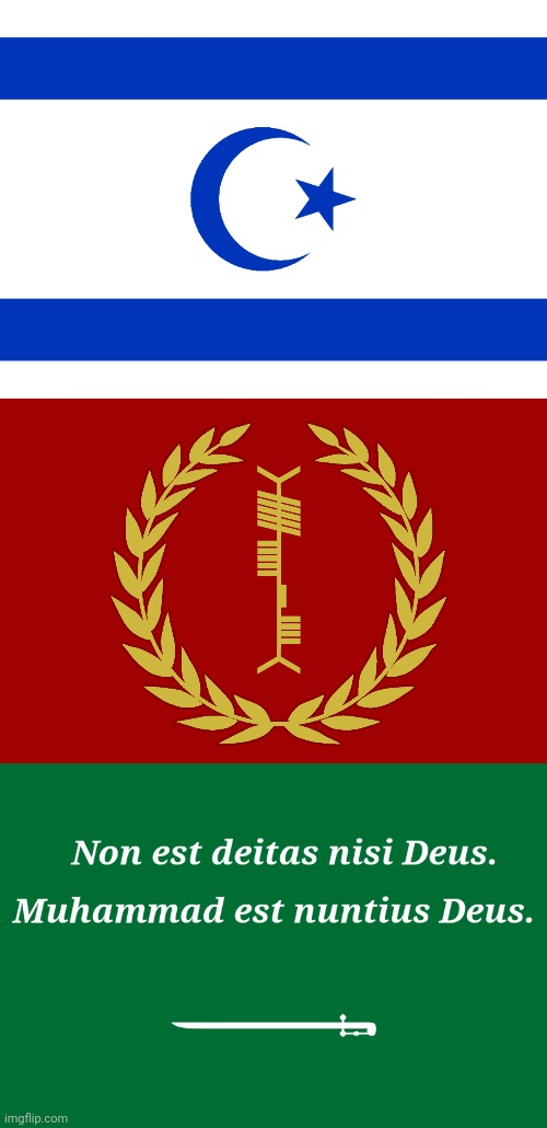 A few flags that shouldn't exist | image tagged in israel,rome,arabia | made w/ Imgflip meme maker