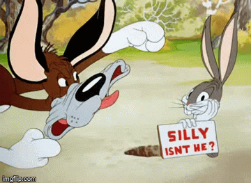 Dog Tries To Tempt Rabbit Out Of Hole ! - Imgflip