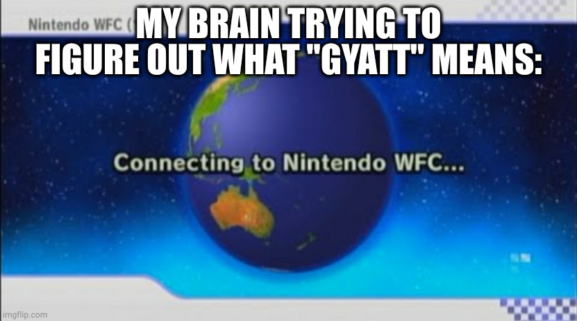 MY BRAIN TRYING TO FIGURE OUT WHAT "GYATT" MEANS: | made w/ Imgflip meme maker