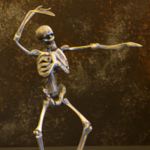 High Quality a skeleton dancing Blank Meme Template