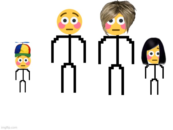 the flushed emoji family | image tagged in meme | made w/ Imgflip meme maker