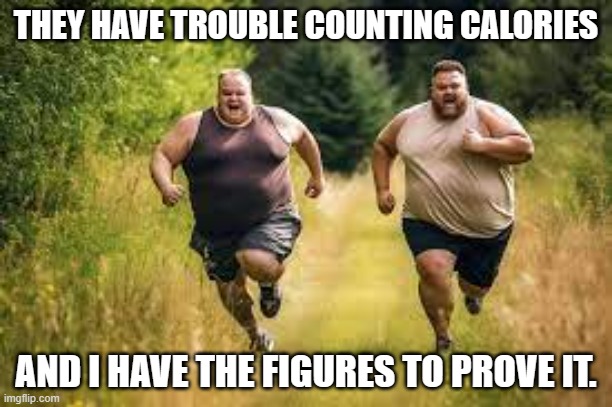 meme by Brad counting calories | THEY HAVE TROUBLE COUNTING CALORIES; AND I HAVE THE FIGURES TO PROVE IT. | image tagged in weight | made w/ Imgflip meme maker