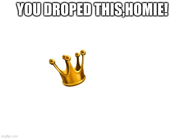 YOU DROPED THIS,HOMIE! | made w/ Imgflip meme maker