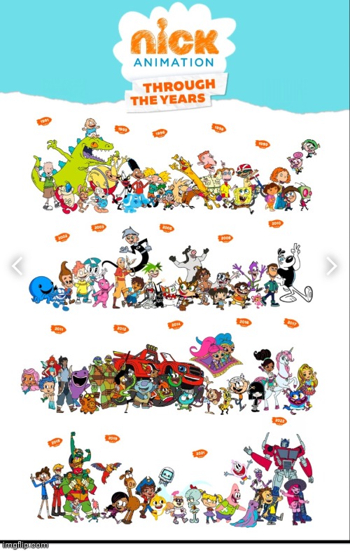 Not just cartoons there Nicktoons. Evolution of Nicktoons over the years (which one is your era) | image tagged in nickelodeon,nicktoons,evolution of nicktoons throughout the years,generations of nick | made w/ Imgflip meme maker