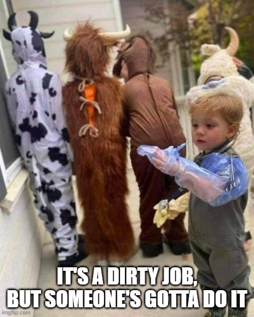 Sick Kid | IT'S A DIRTY JOB, BUT SOMEONE'S GOTTA DO IT | image tagged in dark humor | made w/ Imgflip meme maker