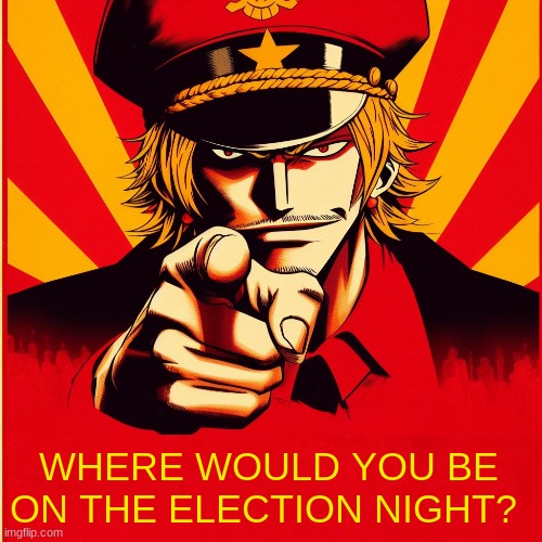 WHERE WOULD YOU BE ON THE ELECTION NIGHT? | made w/ Imgflip meme maker