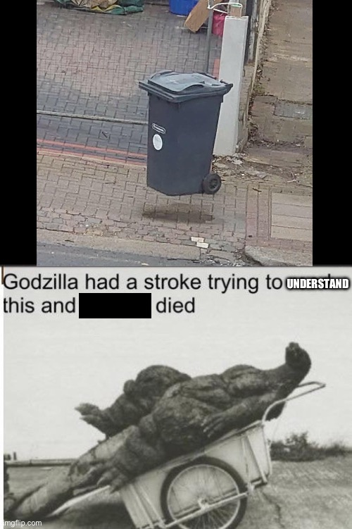 Is it floating? | UNDERSTAND | image tagged in godzilla | made w/ Imgflip meme maker