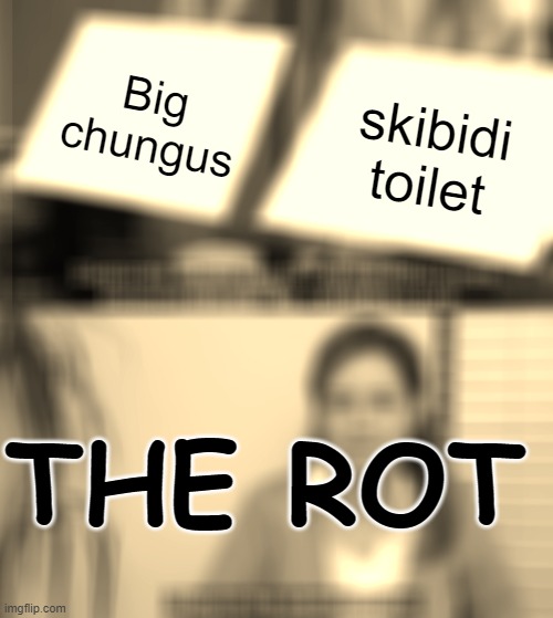 They're The Same Picture Meme | Big chungus; skibidi toilet; THE ROT | image tagged in memes,they're the same picture | made w/ Imgflip meme maker