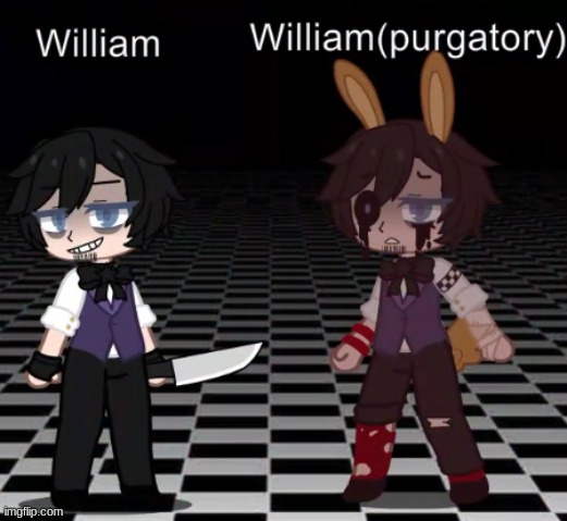Updated design | image tagged in fnaf,gacha,william afton,but gay | made w/ Imgflip meme maker