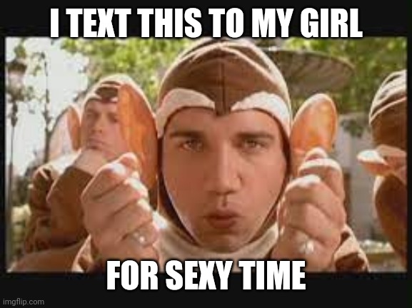 Sexy Time | I TEXT THIS TO MY GIRL; FOR SEXY TIME | image tagged in you and me baby ain't nothing mammals,text,tweet,facebook,instagram | made w/ Imgflip meme maker