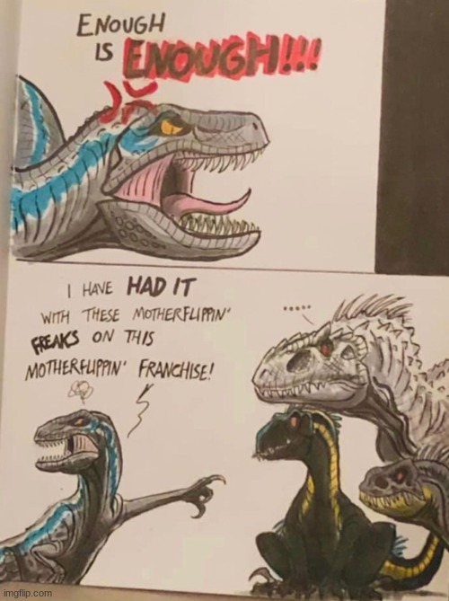 Blue had enough (Art by Loxodonta14) | made w/ Imgflip meme maker