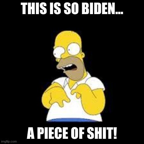 Look Marge | THIS IS SO BIDEN... A PIECE OF SHIT! | image tagged in look marge | made w/ Imgflip meme maker