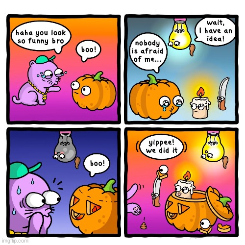 image tagged in comics/cartoons,comic,comics,pumpkin,october | made w/ Imgflip meme maker