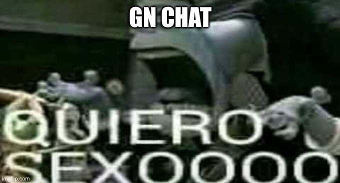 QUIERO SEXOOOO | GN CHAT | image tagged in quiero sexoooo | made w/ Imgflip meme maker