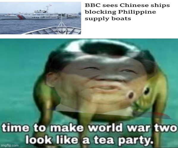 China. | image tagged in time to make world war 2 look like a tea party | made w/ Imgflip meme maker