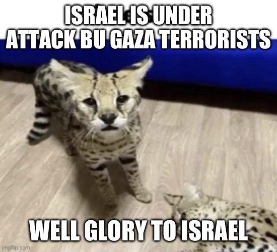 huh | ISRAEL IS UNDER ATTACK BU GAZA TERRORISTS; WELL GLORY TO ISRAEL | image tagged in huh | made w/ Imgflip meme maker