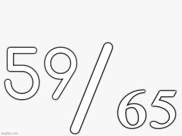 /₆₅; 59 | made w/ Imgflip meme maker