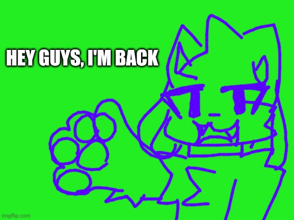 KittyPinkiez is back | HEY GUYS, I'M BACK | image tagged in kittydog,im back,kittypinkiez,comeback,revival,itz kittypinkiez | made w/ Imgflip meme maker