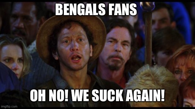 Sigh. | BENGALS FANS; OH NO! WE SUCK AGAIN! | image tagged in oh no we suck again,bengals,nfl football | made w/ Imgflip meme maker