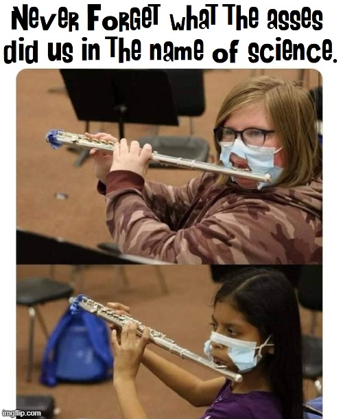 Helping Children like this should be Punishable by Jail Time | image tagged in vince vance,musicians,flute,high school,band,face mask | made w/ Imgflip meme maker