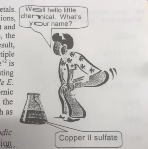 copper ii sulfite | image tagged in chemicals,mmmmm | made w/ Imgflip meme maker