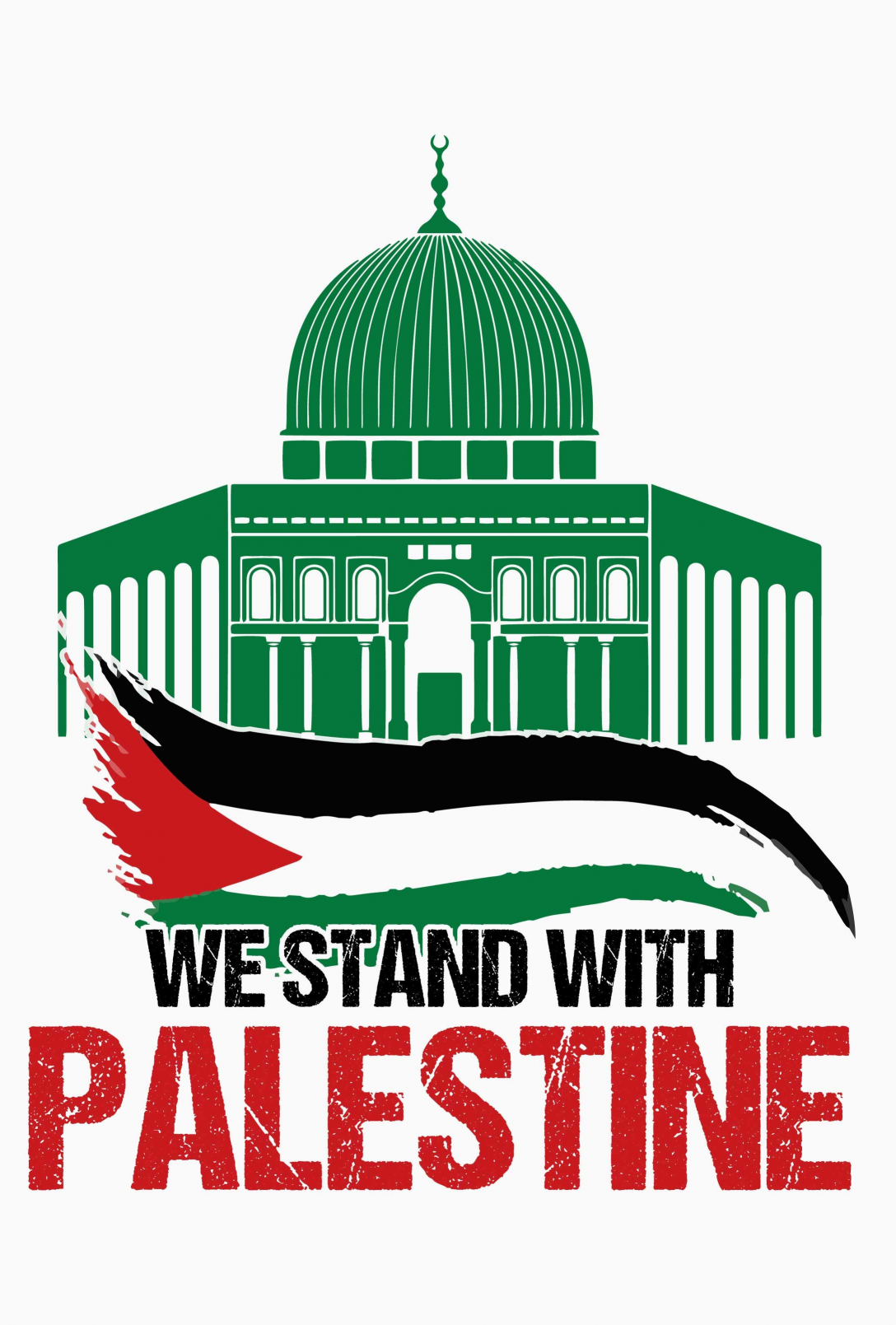 We Stand With Palestine Blank Meme Template