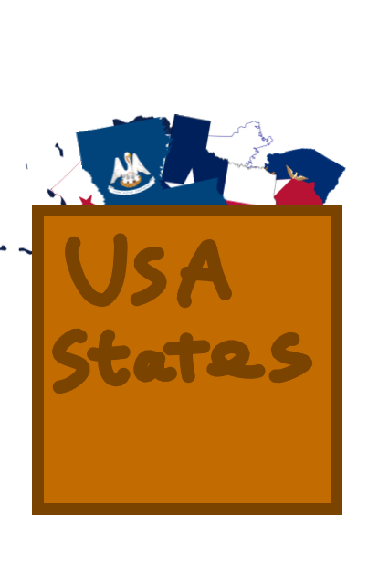 A whole chest of USA states Blank Meme Template