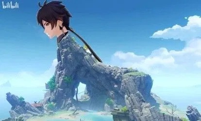 zhongli bend Blank Meme Template