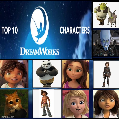 Top 10 favorite Universal Pictures characters. | image tagged in funny,demotivationals,universal studios,shrek,megamind | made w/ Imgflip demotivational maker