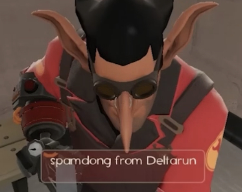 High Quality spamdong from deltarun Blank Meme Template
