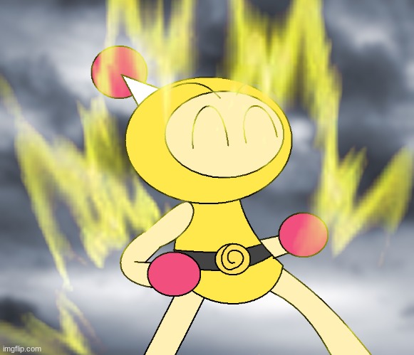 Yellow Bomber powers up (Art by Yagoshi) | made w/ Imgflip meme maker