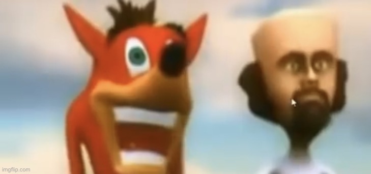 Cursed crash bandicoot | image tagged in cursed crash bandicoot | made w/ Imgflip meme maker