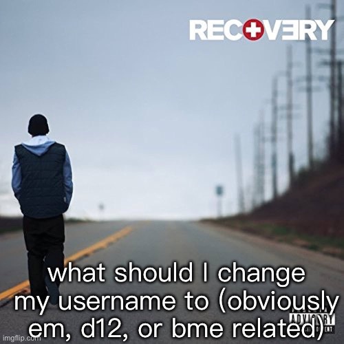 25 to life | what should I change my username to (obviously em, d12, or bme related) | image tagged in recovery | made w/ Imgflip meme maker