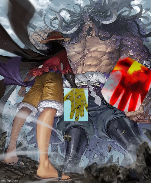 Overkill vs reverse | image tagged in luffy vs kaido | made w/ Imgflip meme maker